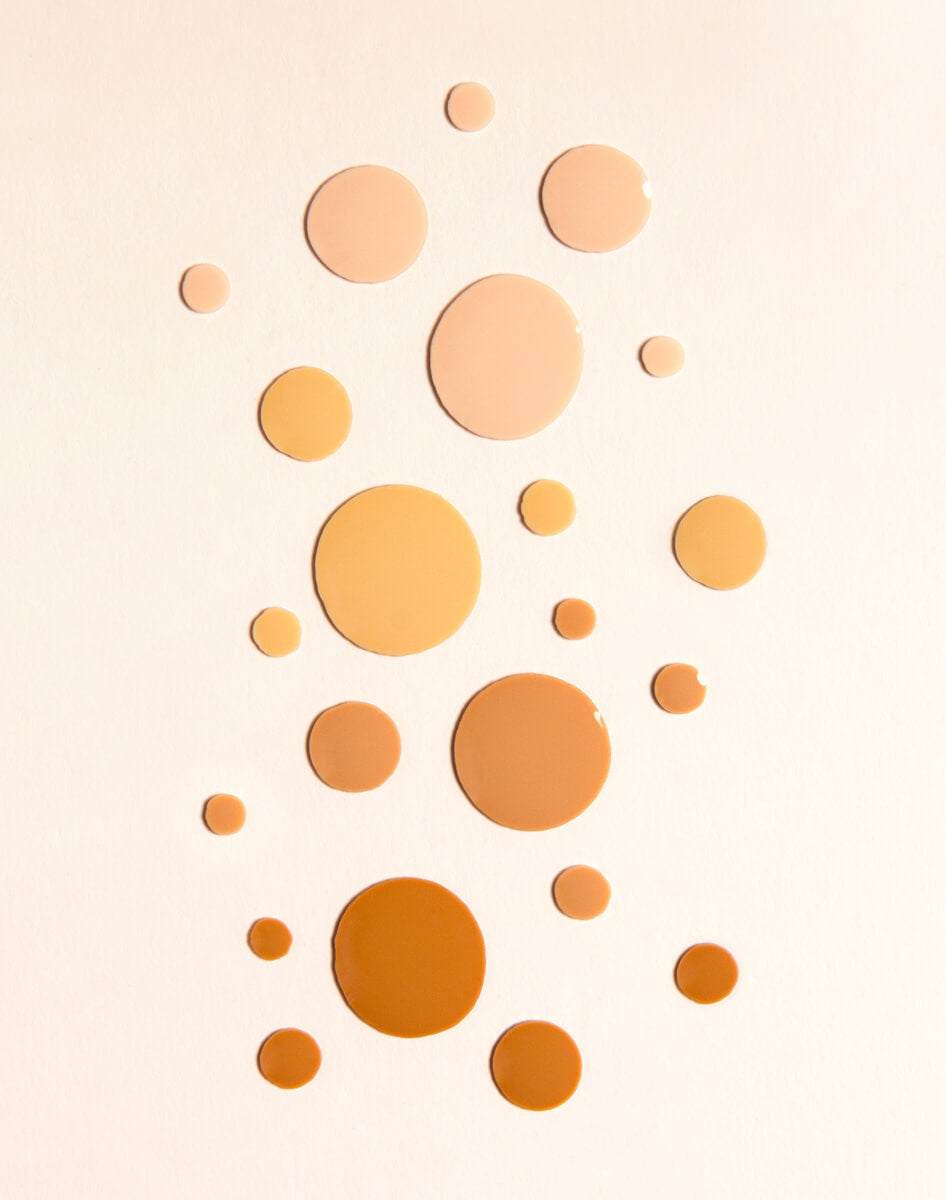 Wonder Foundation Muster Set + Make Up Pinsel