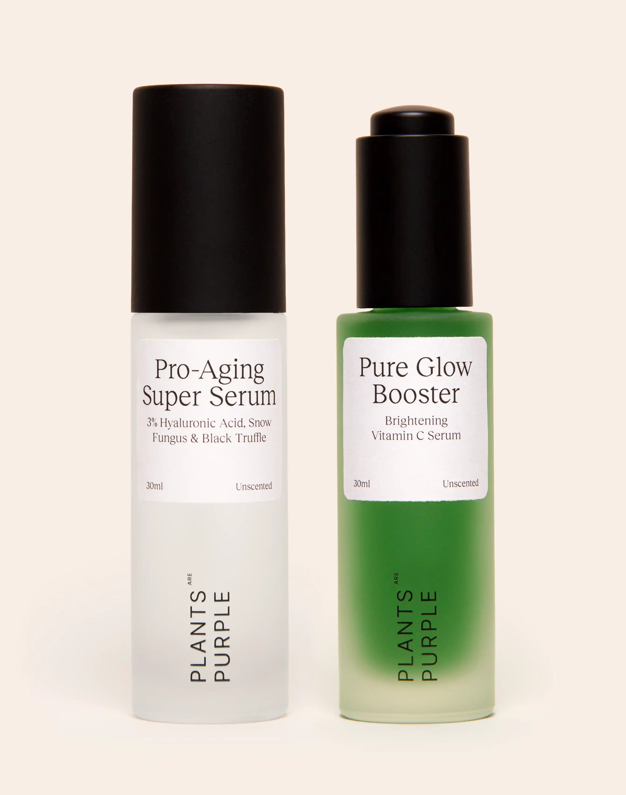 plants are purple pure glow booster Pro-Aging Super Serum + Pure Glow Booster