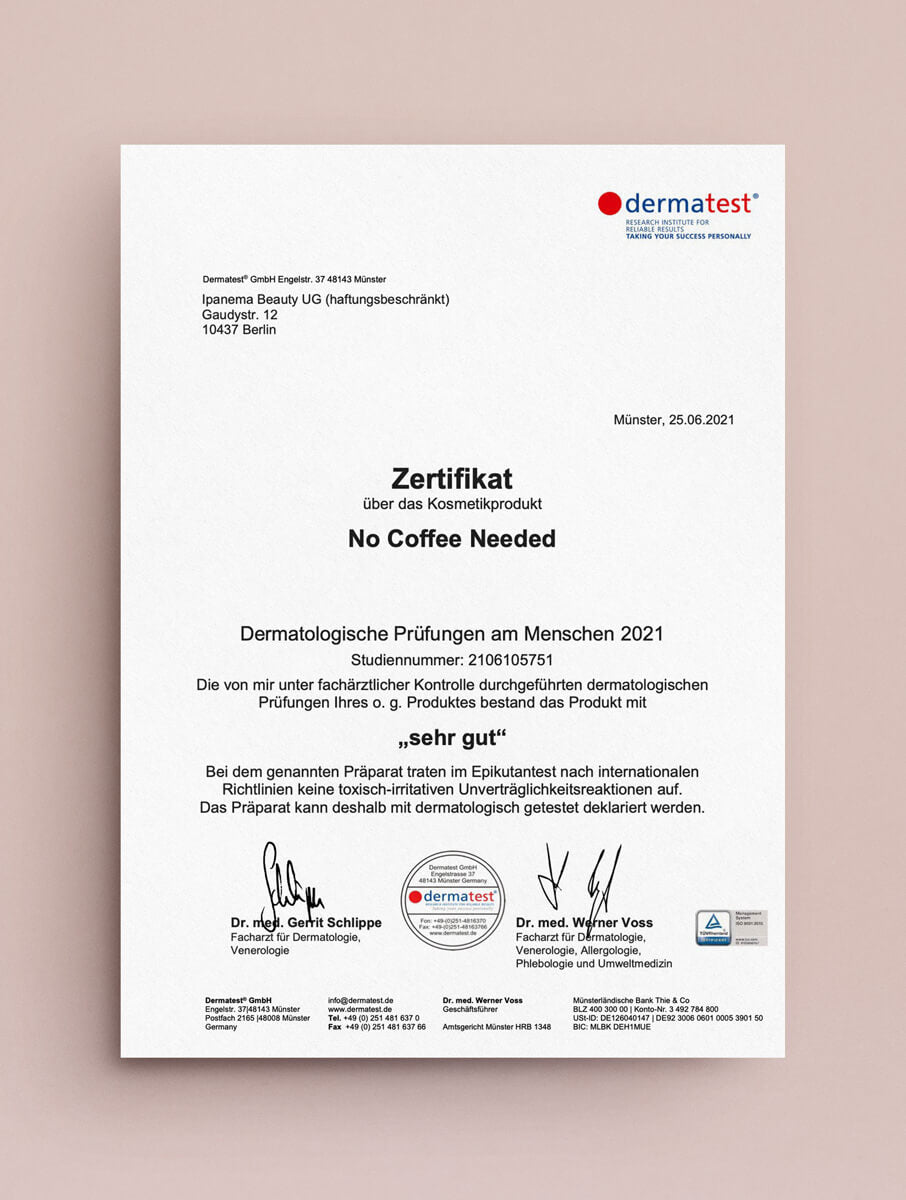 No Coffee Needed Mini ID